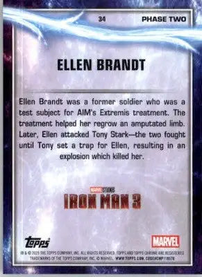Ellen Brandt - 2025 Topps Chrome Marvel Studios - #34 - Non_sport - Non-Sports Card Single