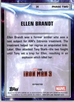 Ellen Brandt - 2025 Topps Chrome Marvel Studios - #34 - Rainbow Refractor - Marvel Card Single