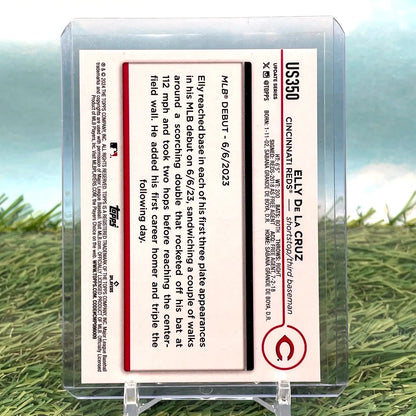 Elly De La Cruz 2024 Topps Update Rookie Debut sports trading card Cincinnati Reds