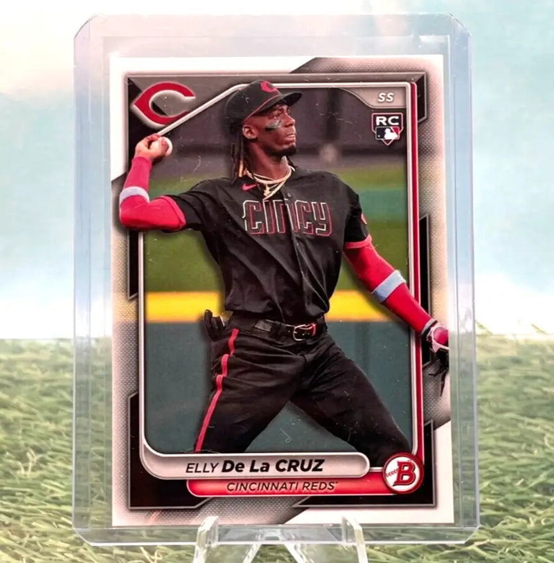 Elly De La Cruz -RC 2024 Bowman Baseball #22 Rookie Paper Base -Cincinnati Reds - Baseball Card Single