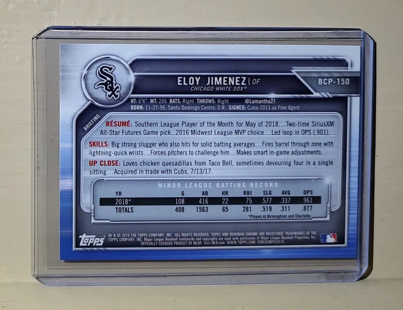 Eloy Jimenez 2019 Topps Bowman Chrome MLB #BCP-150 Rookie Card Chicago White Sox