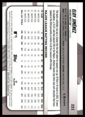 Eloy Jiménez 2024 Topps Big League #221 Chicago White Sox - Baseball Card Single