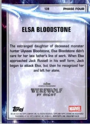 Elsa Bloodstone - 2025 Topps Chrome Marvel Studios - #139 - Non_sport - Non-Sports Card Single