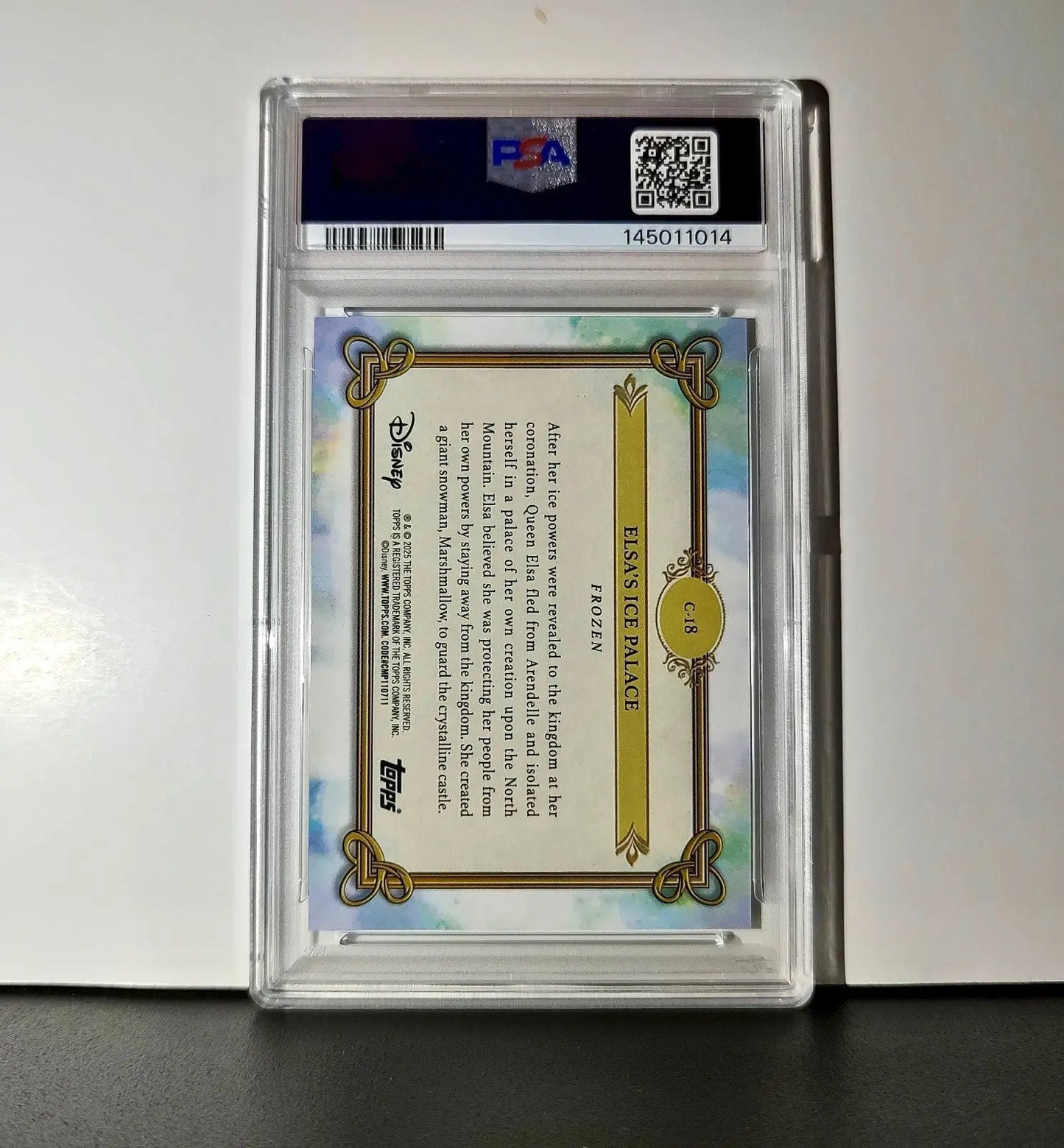 Elsa’s Ice Palace 2025 Topps Disney #C-18 Card Frozen PSA 10 - Non-Sports Card Single