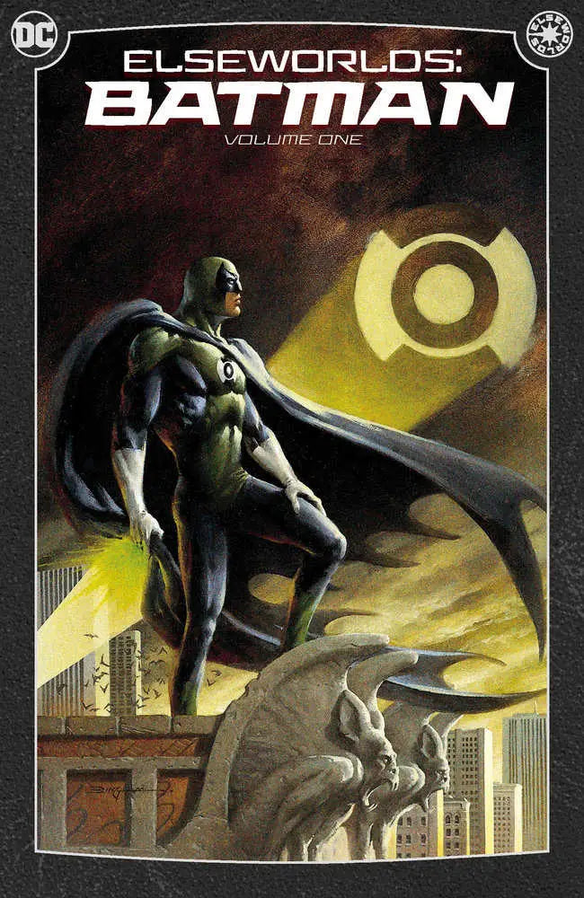 Comic book cover for Elseworlds Batman Volume 1 featuring dark joker artwork