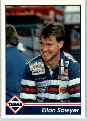 Elton Sawyer - 1992 Traks - #67 - Racing - Racing Card Single