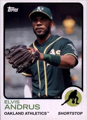 Elvis Andrus 2021 Topps Archives #125 Oakland Athletics - Baseball Card Single