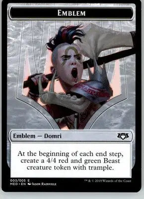 Emblem - Domri Chaos Bringer - Mythic Edition - 3 - NM Magic - Magic Card Single