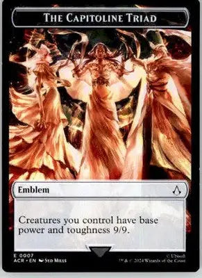 Emblem - The Capitoline Triad - Universes Beyond: Assassin’s Creed - 7 - LP - Magic Card Single