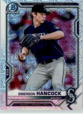 Emerson Hancock - 2021 Bowman - #BCP-78 - Chrome Prospects Mojo Refractor - Baseball Card Single