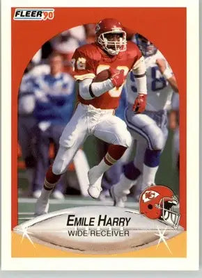 Emile Harry - 1990 Fleer Update - #U-89 - RC Football - Football Card Single