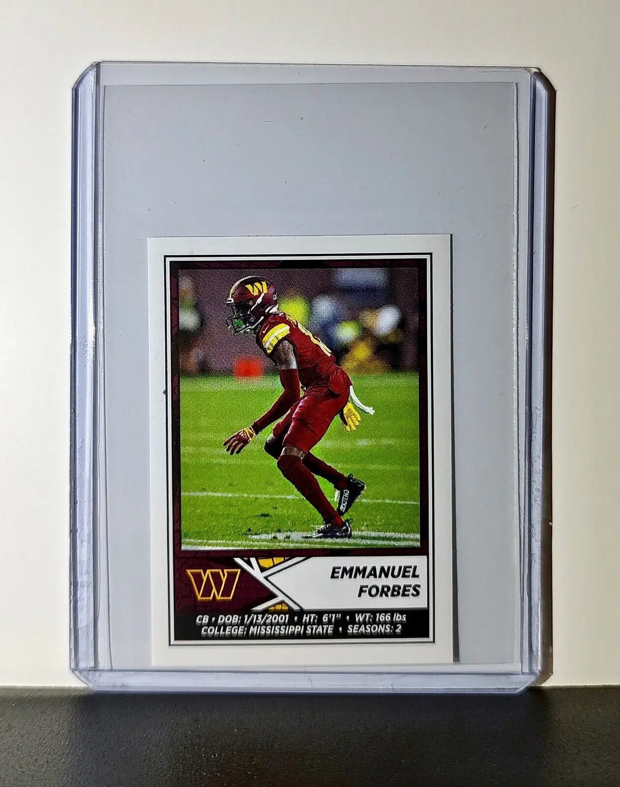 Emmanuel Forbes 2024 Panini NFL Sticker #358 Washington Commanders