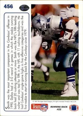 Emmitt Smith - 1991 Upper Deck - #456 - Football - Football Card Single