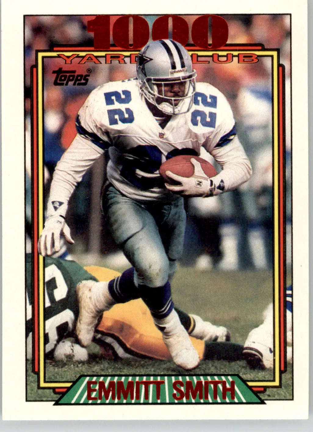 Emmitt Smith - 1992 Topps - #1 - 1000 Yard Club Football - Football Card Single