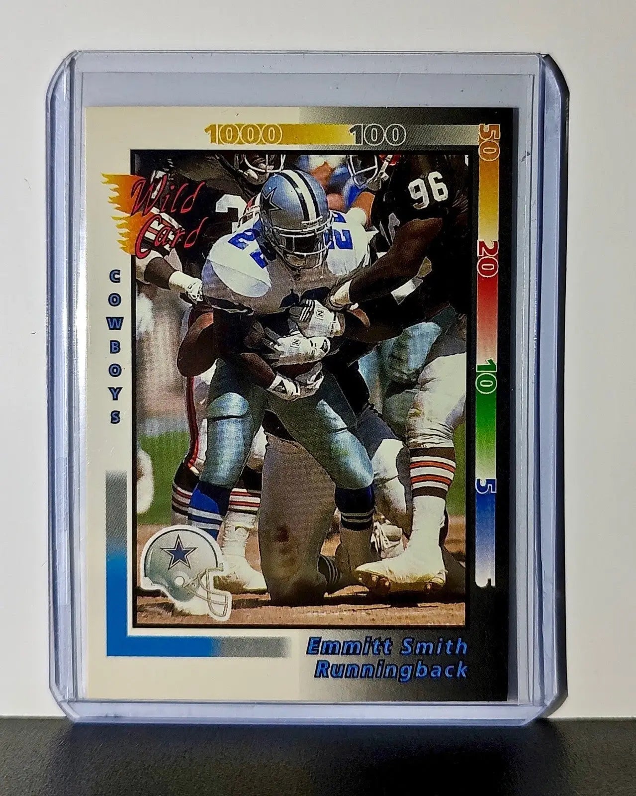 Emmitt Smith 1992 Wild Card NFL #161 Card Dallas Cowboys