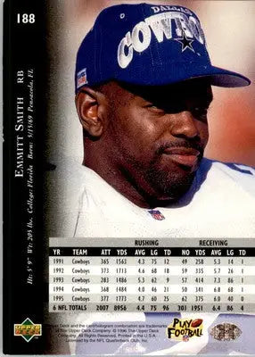 Emmitt Smith - 1996 Upper Deck Silver Collection - #188 - Football - Football Card Single