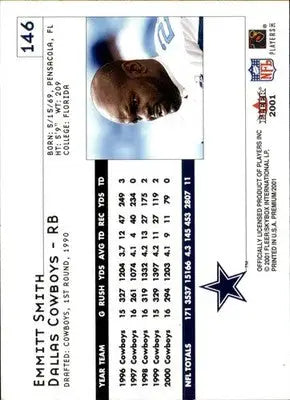 Emmitt Smith - 2001 Fleer Premium - #146 - Football - Football Card Single