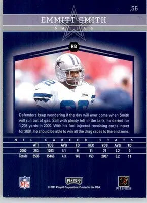 Emmitt Smith - 2001 Playoff Honors - #56 - Football
