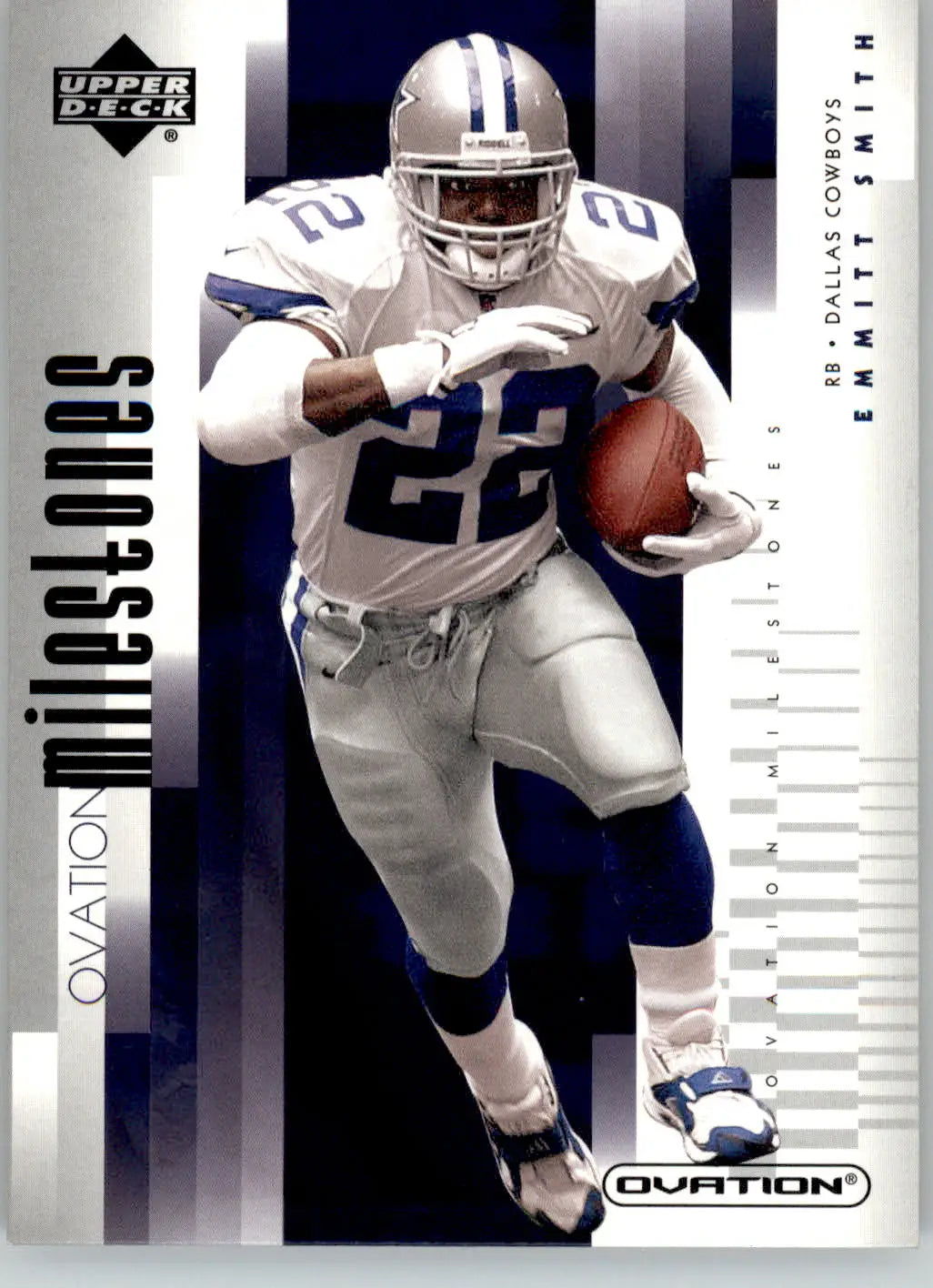 Emmitt Smith - 2002 Upper Deck Ovation - #OM-7 - Milestones Football - Football Card Single
