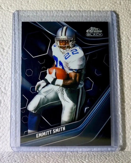 Emmitt Smith 2023 Topps Chrome Black NFL #115 Football Card Dallas Cowboys - Football Card Single