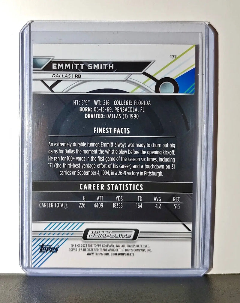 Emmitt Smith 2023 Topps Finest NFL #171 Card Dallas Cowboys