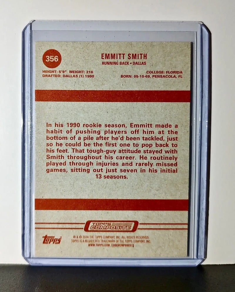 Emmitt Smith 2023 Topps Heritage NFL #356 Card Dallas Cowboys