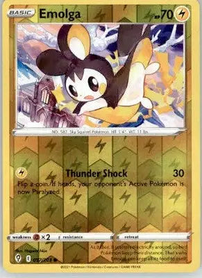 Emolga - SWSH07: Evolving Skies - 057/203 - Reverse Holo LP - Pokémon Card Single