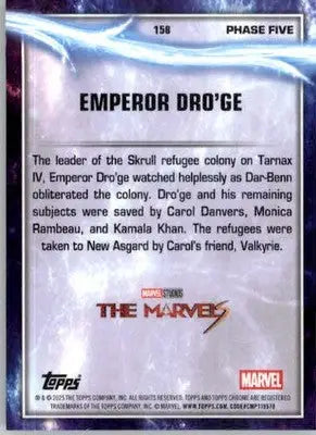 Emperor Dro’ge - 2025 Topps Chrome Marvel Studios - #158 - Prism Refractor - Marvel Card Single