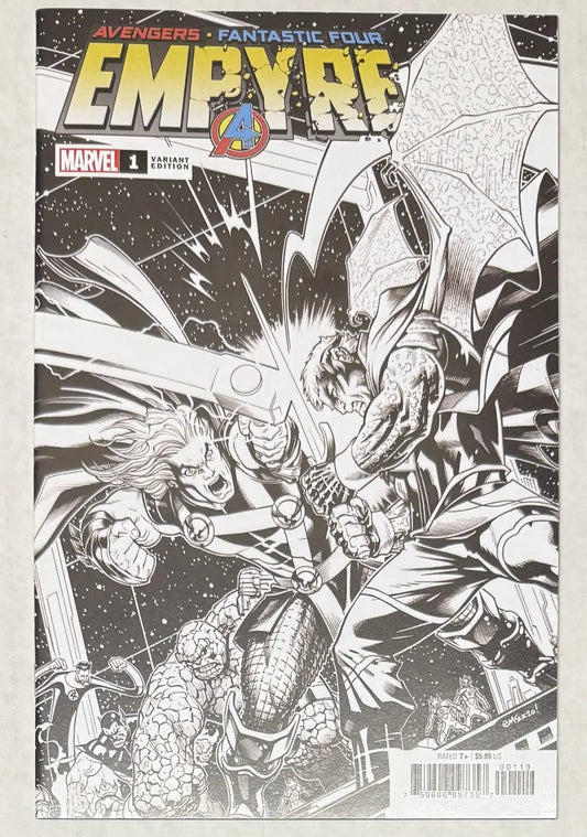 Empyre #1 Ed Mcguinness Black and White Cover-1 Per Store (Marvel Comics... - Comic Book