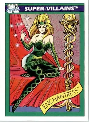 Enchantress - 1990 Impel Marvel Universe - #62 - Non_sport - Non-Sports Card Single