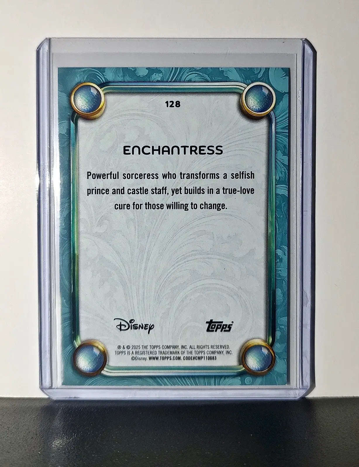 Enchantress 2025 Topps Disney Wonder #128 Diamond Card Beauty and the Beast
