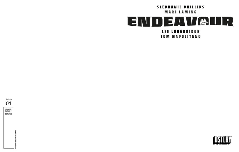 Endeavour #1 Cover F Blank Sketch Variant - Comic Book