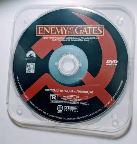 Enemy at the Gates DVD featuring Joseph Fiennes and Jude Law in widescreen collection