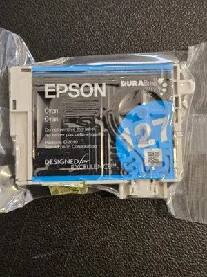 Epson 127 Cyan Ink Cartridge DURABrite Ultra Genuine Sealed OEM New for Epson - Other