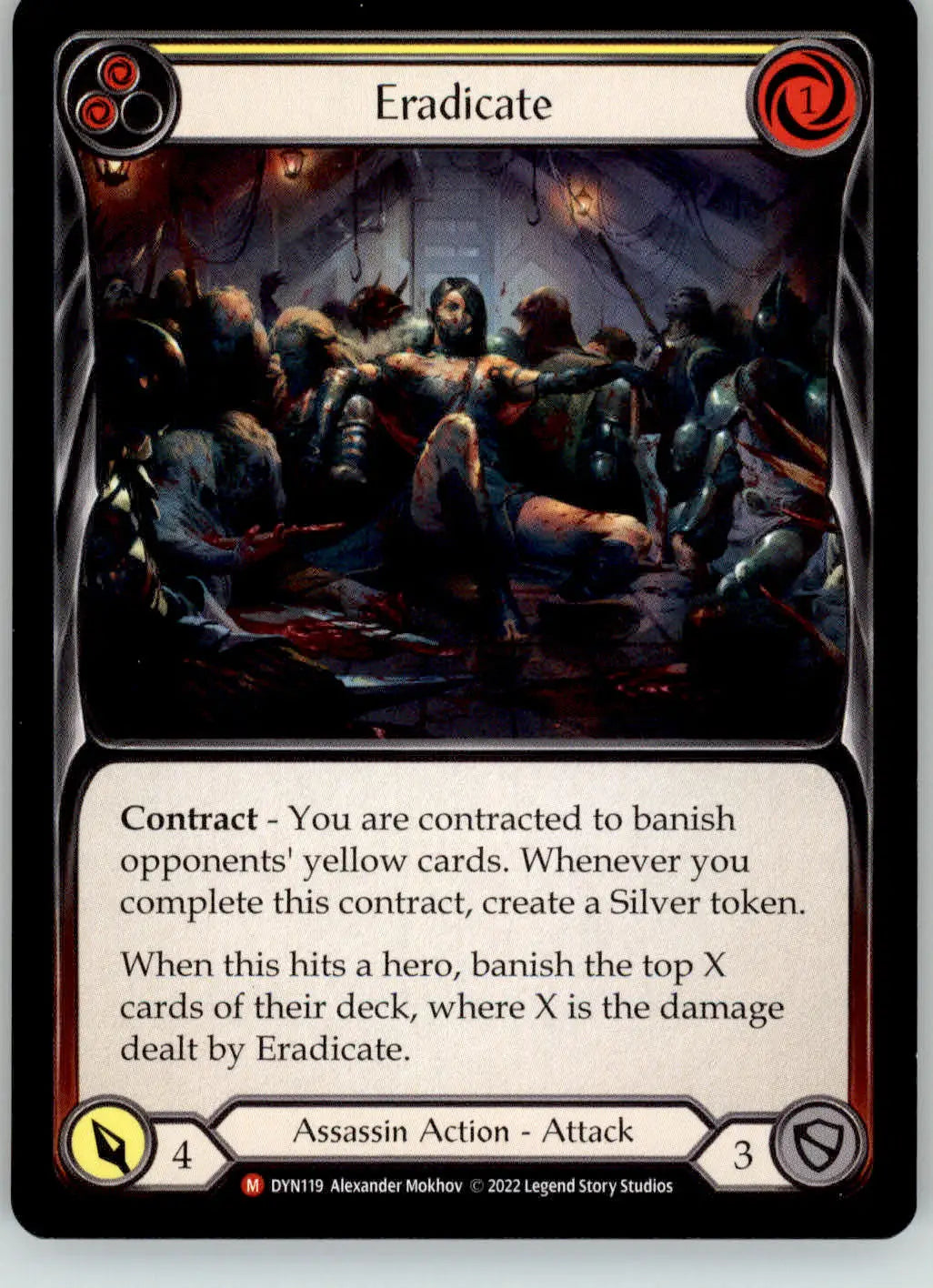 Eradicate - Dynasty - DYN119 - NM Flesh and Blood - TCG Card Single