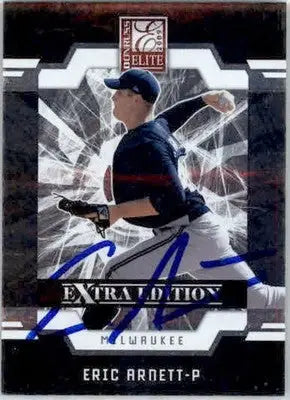 Eric Arnett - 2009 Donruss Elite Extra Edition - #28 - AUTO Baseball - Baseball Card Single