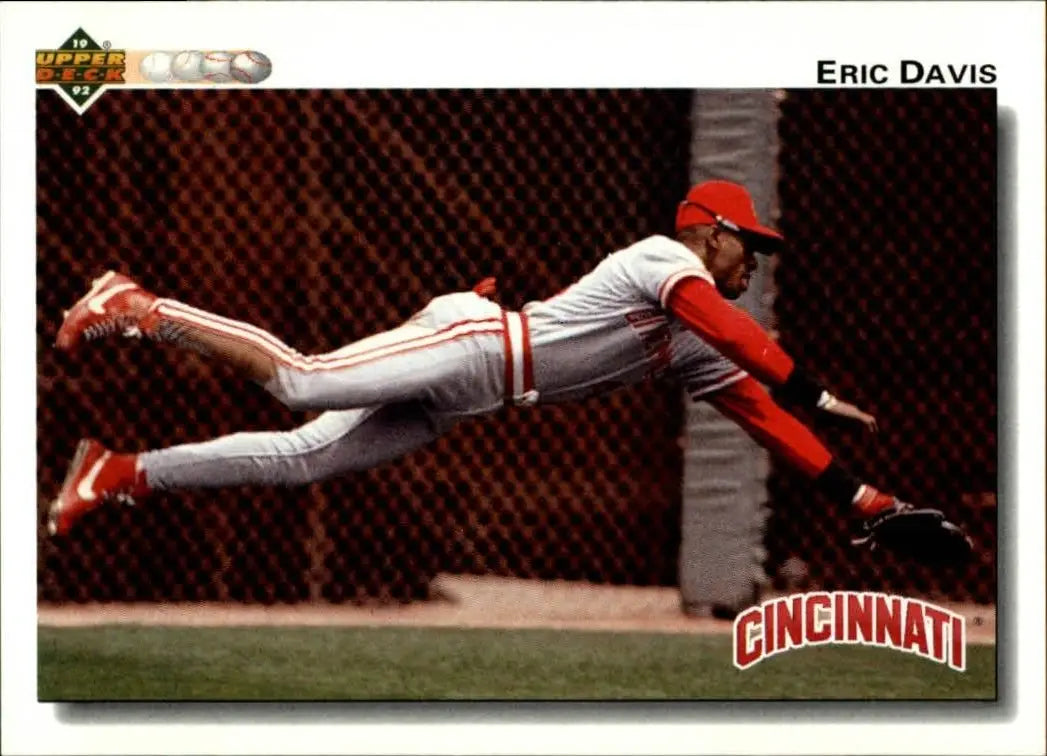 Eric Davis 1992 Upper Deck MLB #125 Baseball Card Cincinnati Reds - Baseball Card Single