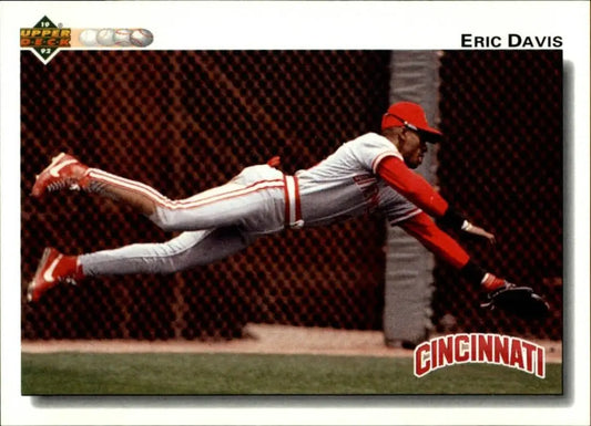 Eric Davis 1992 Upper Deck MLB #125 Baseball Card Cincinnati Reds - Baseball Card Single