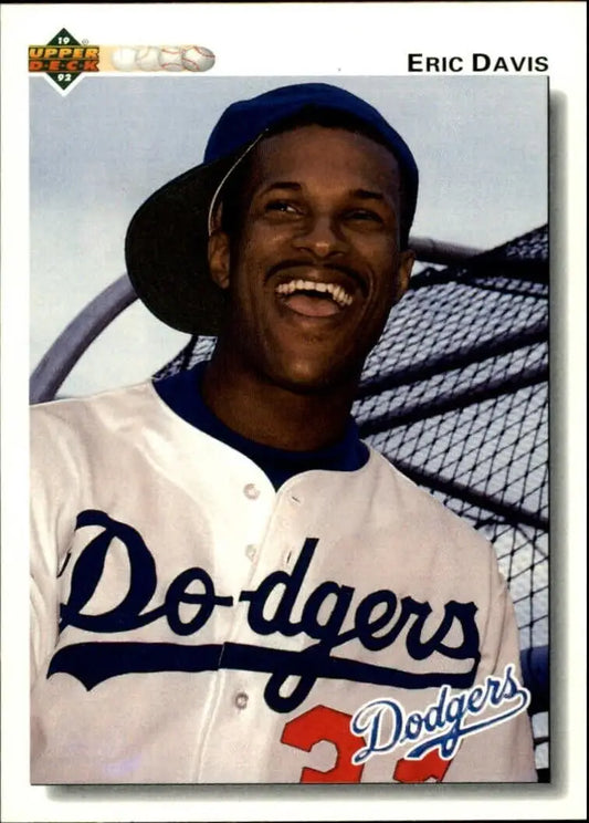 Eric Davis 1992 Upper Deck MLB #756 Baseball Card Los Angeles Dodgers - Baseball Card Single