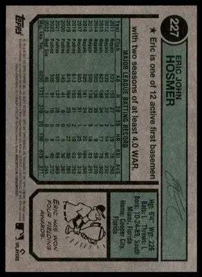 Eric Hosmer 2023 Topps Heritage #227 Chicago Cubs - Baseball Card Single