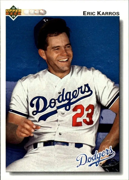 Eric Karros 1992 Upper Deck MLB #534 Baseball Card Los Angeles Dodgers - Baseball Card Single