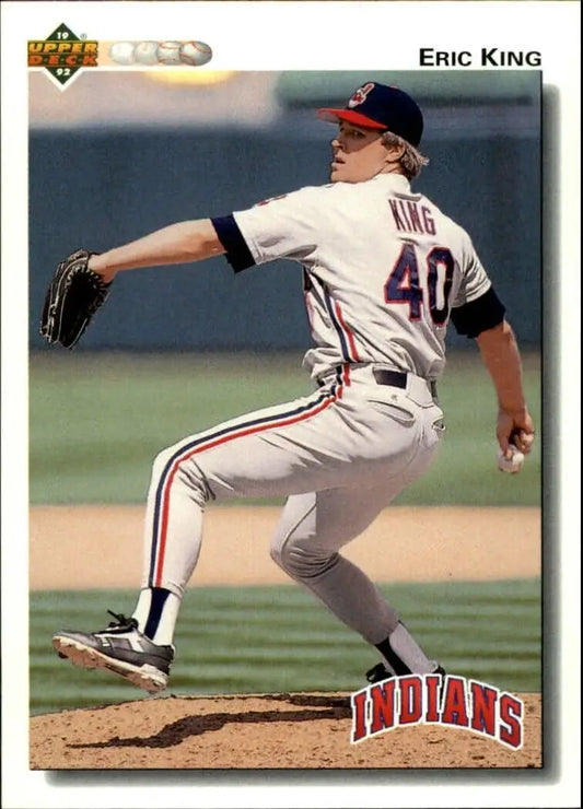Eric King 1992 Upper Deck MLB #679 Baseball Card Cleveland Indians - Baseball Card Single