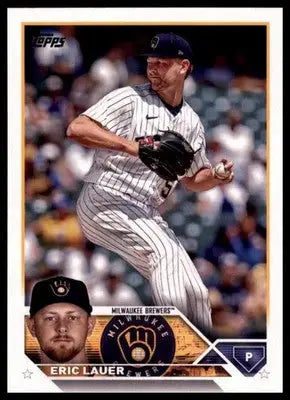 Eric Lauer 2023 Topps #109 Milwaukee Brewers - Baseball Card Single