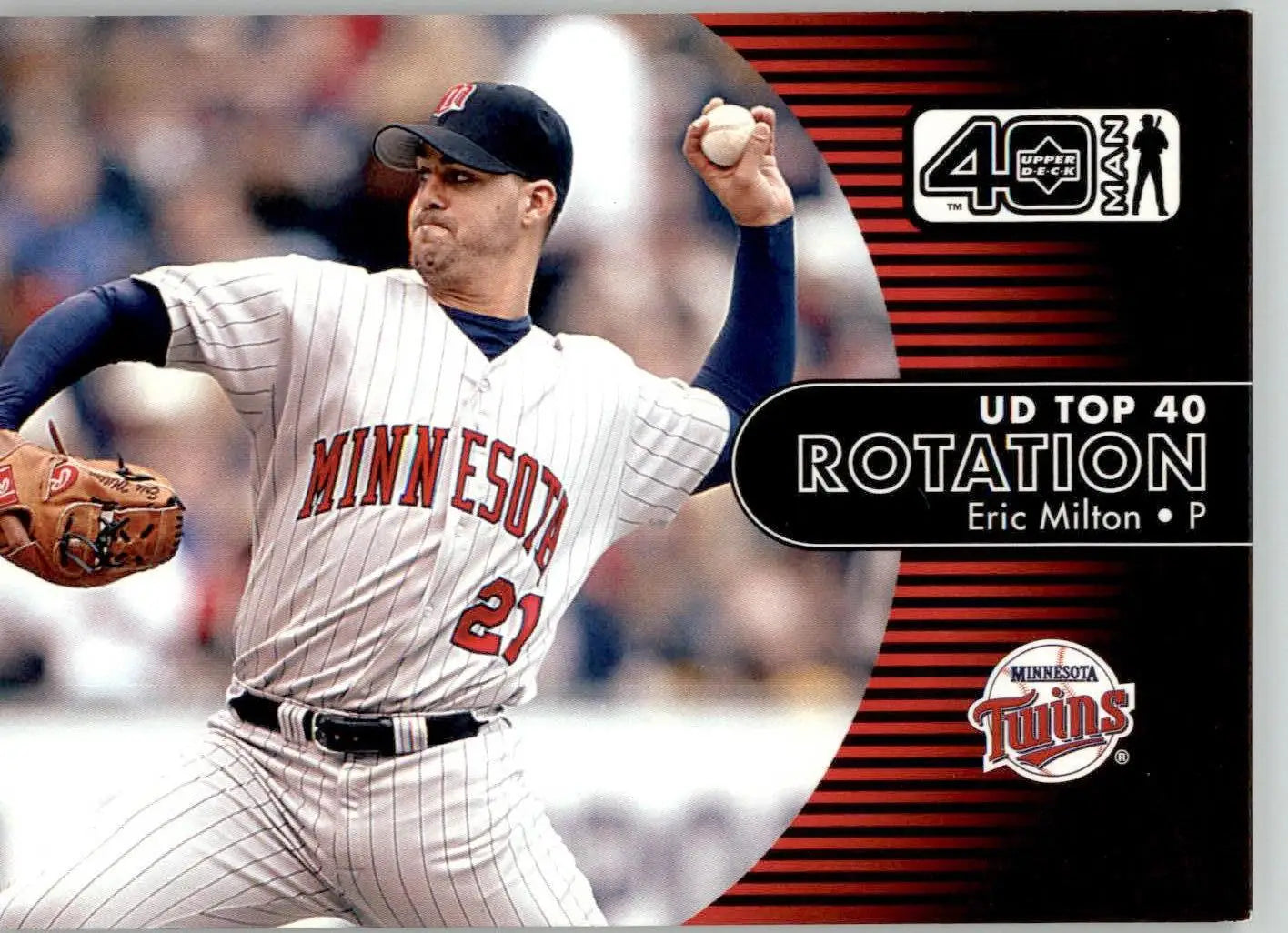 Eric Milton - 2002 Upper Deck 40-Man - #1166 - Baseball - Baseball Card Single