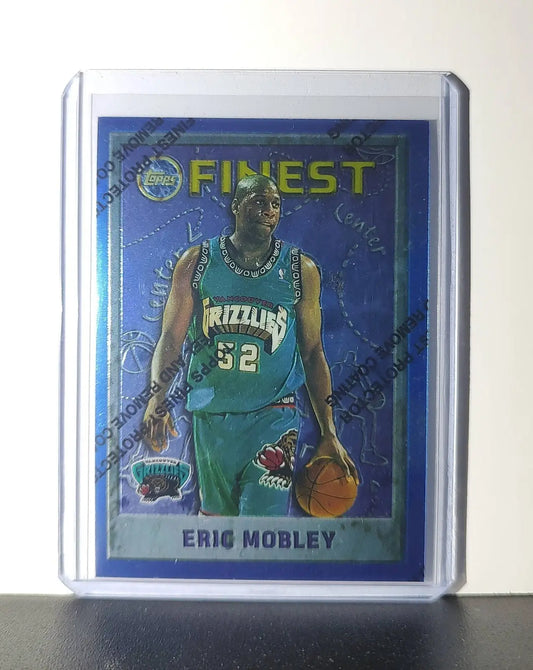Eric Mobley 1995-96 Topps Finest NBA #142 Card Grizzlies - Basketball Card Single