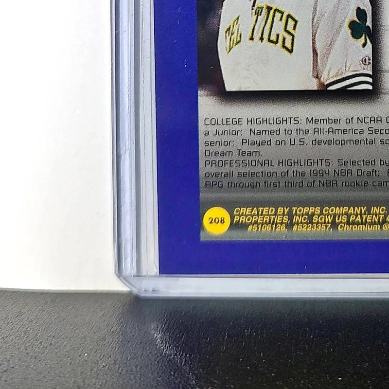 Eric Montross 1994-95 Topps Finest #208 Collegiate Best