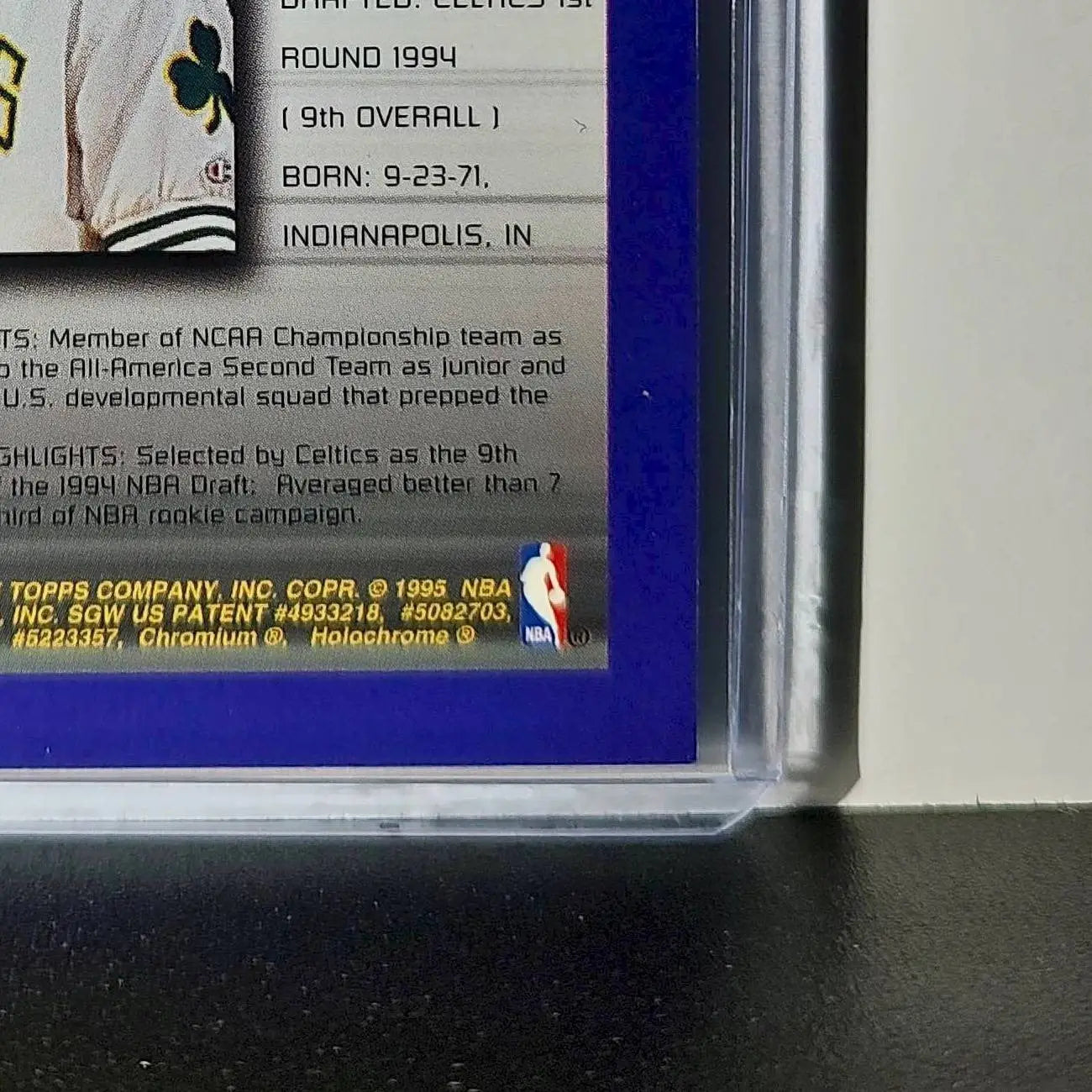 Eric Montross 1994-95 Topps Finest #208 Collegiate Best