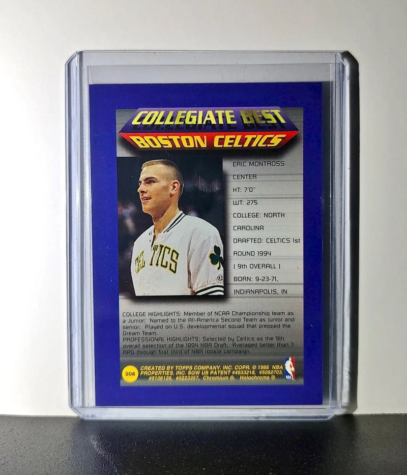 Eric Montross 1994-95 Topps Finest #208 Collegiate Best