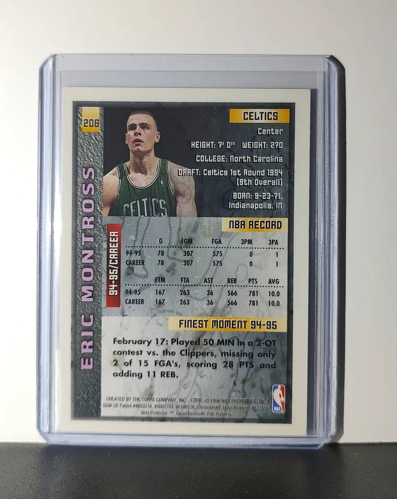 Eric Montross 1995-96 Topps Finest NBA #206 Card Boston Celtics - Basketball Card Single