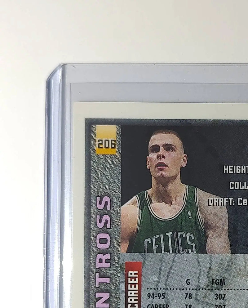 Eric Montross 1995-96 Topps Finest NBA #206 Card Boston Celtics - Basketball Card Single